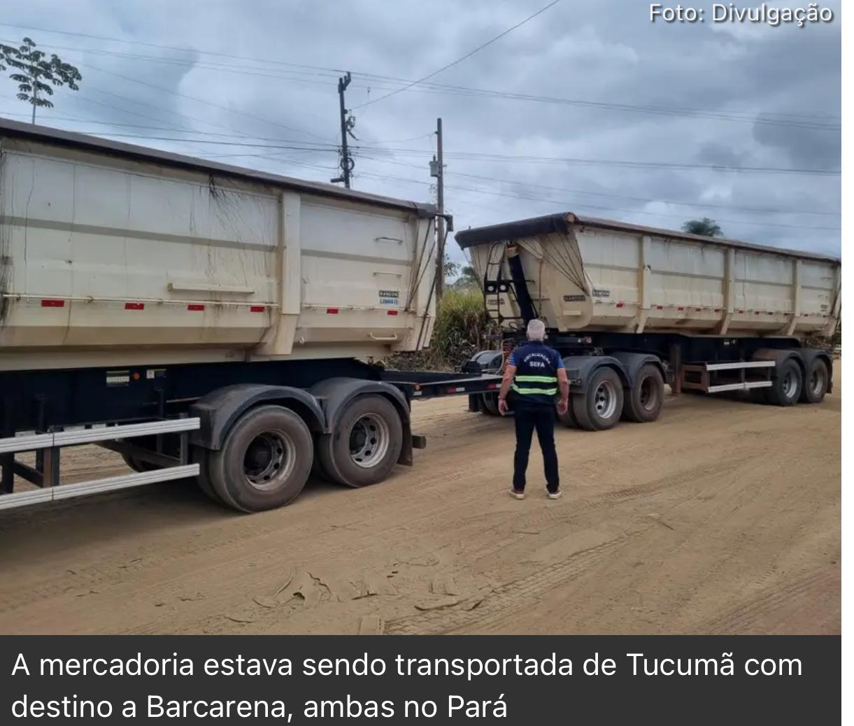 SEFA apreende 49,5 toneladas de minério de cobre em Marabá